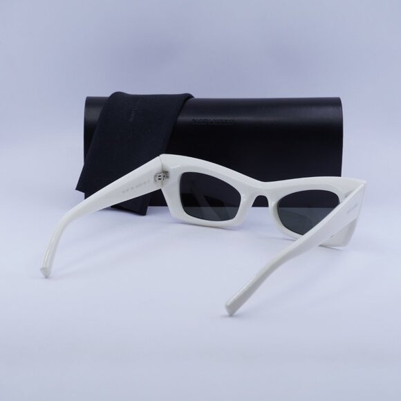 Saint Laurent SL702 003 Cat Eye Sunglasses - Ivory/Grey main image 7